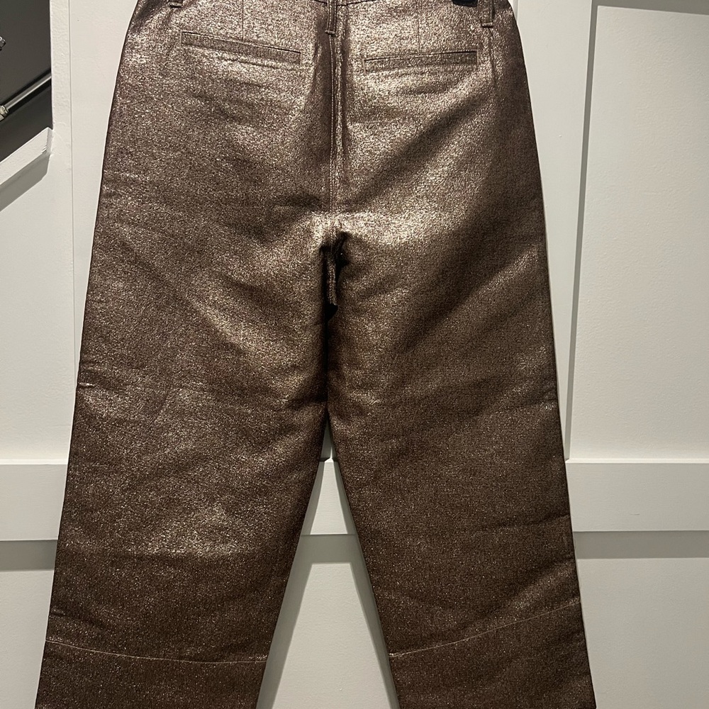 Women’s Madewell Emmett Metallic wide leg pant. Size 29